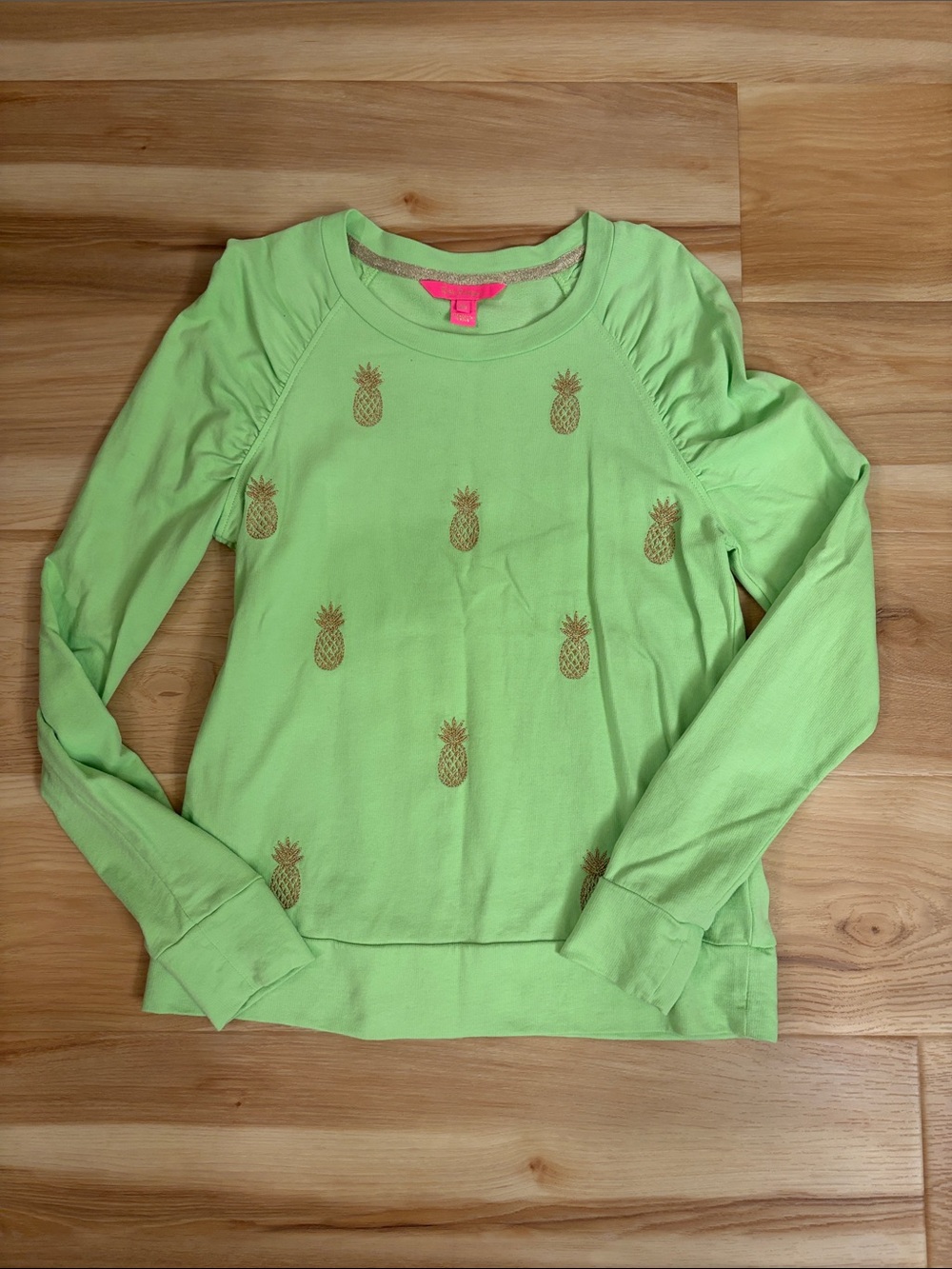 Lilly Pulitzer Lime Green Pineapple Sweatshirt